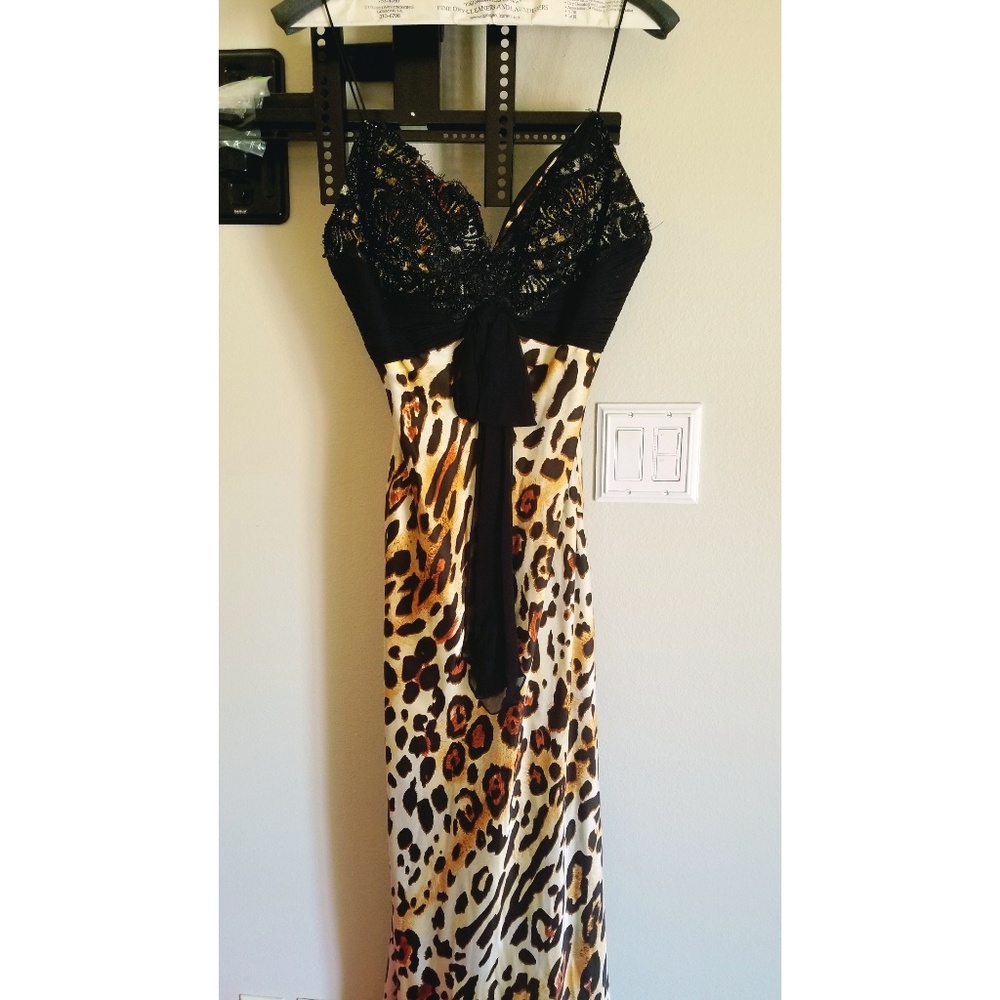 Sherri Hill Leopard Gown